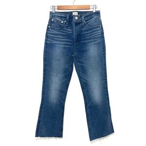 J. Crew 9" Billie Demi Boot Crop Jean In Cool Shadow Wash - 28